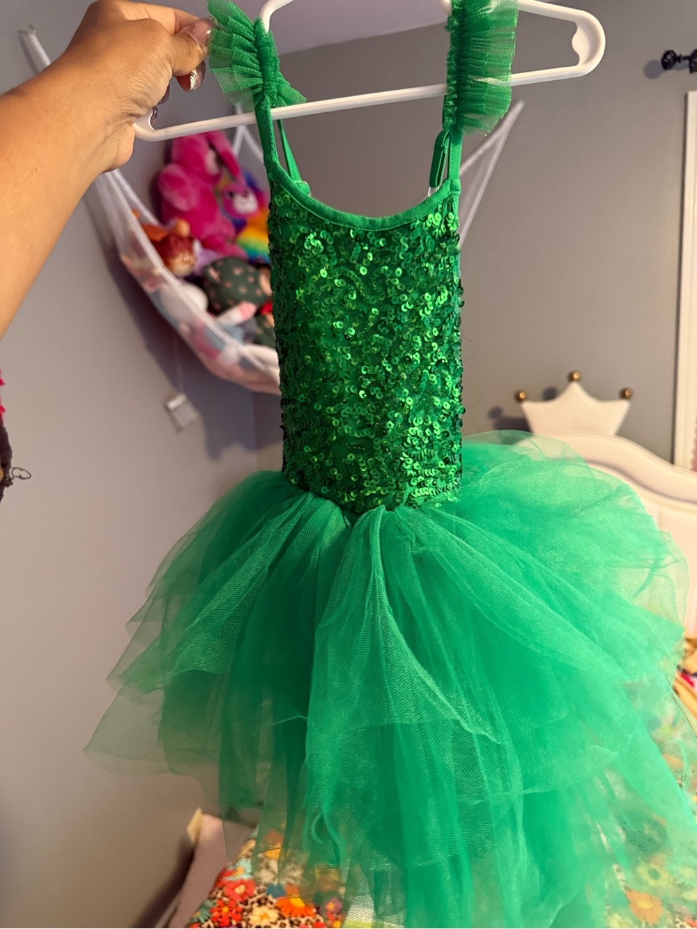Bums and Roses Green Sequin Tutu Dress